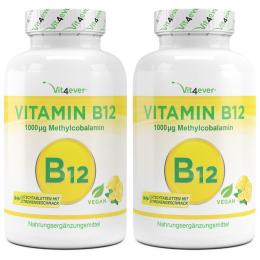 (2x 365) Tabletten - B12 Zitrone - 1000 µg (mcg)