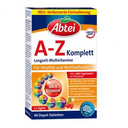 Ein aktuelles Angebot für ABTEI A-Z Komplett Tabletten 40 St Tabletten Multivitamine & Mineralstoffe - jetzt kaufen, Marke Perrigo Deutschland Gmbh.
