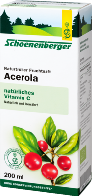 ACEROLA SAFT Schoenenberger Heilpflanzensfte 3X200 ml