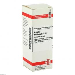 Ein aktuelles Angebot für ACIDUM FORMICICUM D 30 Dilution 20 ml Dilution Homöopathische Einzelmittel - jetzt kaufen, Marke DHU-Arzneimittel GmbH & Co. KG.