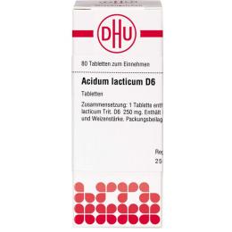 ACIDUM LACTICUM D 6 Tabletten 80 St.