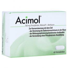 Ein aktuelles Angebot für ACIMOL 500 mg Filmtabletten 48 St Filmtabletten Blasen- & Harnwegsinfektion - jetzt kaufen, Marke Dr. Pfleger Arzneimittel GmbH.