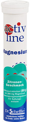 ACTIVLINE Magnesium Zitrone Brausetabletten 80 g