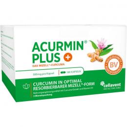 ACURMIN Plus Das Mizell-Curcuma Weichkapseln 180 St.
