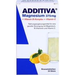 ADDITIVA Magnesium 375 mg+Vitamin B-Komplex+Vit.C 120 g