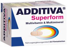 Ein aktuelles Angebot für ADDITIVA Superform Filmtabletten 30 St Filmtabletten Multivitamine & Mineralstoffe - jetzt kaufen, Marke Dr. B. Scheffler Nachf. GmbH & Co. KG.