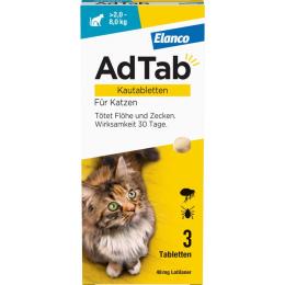 ADTAB 48 mg Kautabletten für Katzen >2-8 kg 3 St.