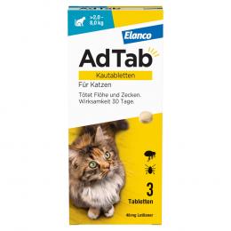 ADTAB 48 mg Kautabletten für Katzen >2-8 kg 3 St Kautabletten