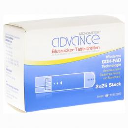 ADVANCE Monometer Blutzucker Teststr.GDH 2 X 25 St Teststreifen