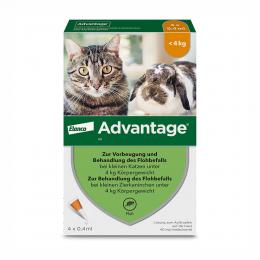 Advantage 40 Katze 4 X 0.4 ml Lösung
