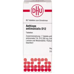 AETHIOPS ANTIMONIALIS D 12 Tabletten 80 St.