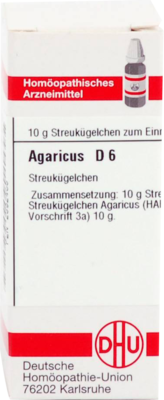 AGARICUS D 6 Globuli 10 g