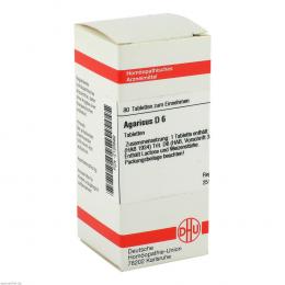 Ein aktuelles Angebot für AGARICUS D 6 Tabletten 80 St Tabletten Homöopathische Einzelmittel - jetzt kaufen, Marke DHU-Arzneimittel GmbH & Co. KG.