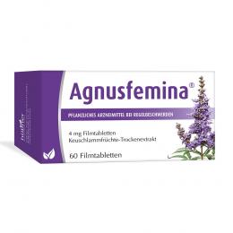 Ein aktuelles Angebot für AGNUSFEMINA 4 mg Filmtabletten 60 St Filmtabletten Zyklusbeschwerden - jetzt kaufen, Marke Hübner Naturarzneimittel GmbH.