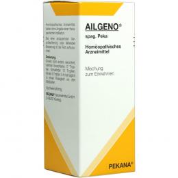 Ein aktuelles Angebot für AILGENO spag.Peka Tropfen 100 ml Tropfen Homöopathische Komplexmittel - jetzt kaufen, Marke PEKANA Naturheilmittel.