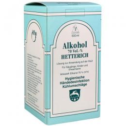 ALKOHOL 70% V/V Hetterich 500 ml