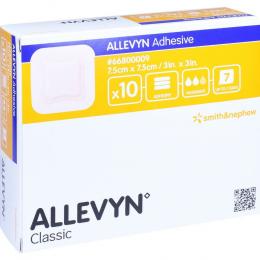 Ein aktuelles Angebot für ALLEVYN Adhesive 7,5x7,5 cm haftende Wundauflage 10 St ohne Verbandsmaterial - jetzt kaufen, Marke ToRa Pharma GmbH.
