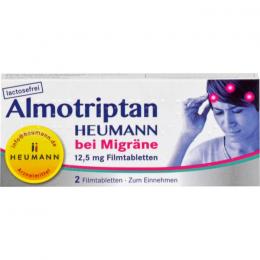 ALMOTRIPTAN Heumann bei Migräne 12,5 mg Filmtabl. 2 St.
