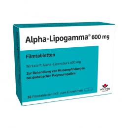 Ein aktuelles Angebot für Alpha Lipogamma 600 mg Filmtabletten 30 St Filmtabletten Nahrungsergänzung für Diabetiker - jetzt kaufen, Marke Wörwag Pharma GmbH & Co. KG.