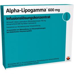 ALPHA-LIPOGAMMA 600 mg Infusionslsg.-Konzentrat 120 ml