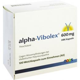 ALPHA VIBOLEX 600 mg HRK Weichkapseln 100 St Weichkapseln