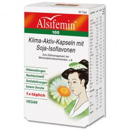 Ein aktuelles Angebot für ALSIFEMIN 100 Klima Aktiv mit Soja 1x1 Kapseln 90 St Kapseln Wechseljahre - jetzt kaufen, Marke Alsitan GmbH.