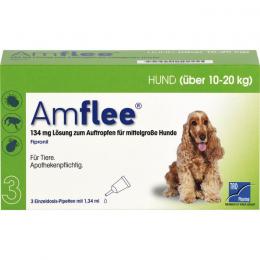AMFLEE 134 mg Spot-on Lsg.f.mittelgr.Hunde 10-20kg 3 St.