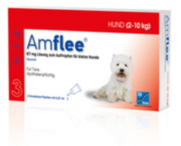 AMFLEE 67 mg Spot-on Lsg.f.kleine Hunde 2-10kg 3 St