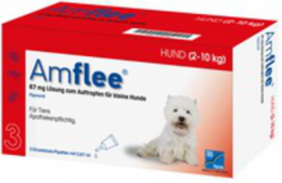 AMFLEE 67 mg Spot-on Lsg.f.kleine Hunde 2-10kg 6 St