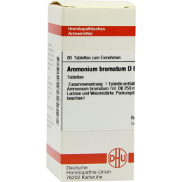 AMMONIUM BROMATUM D 6 Tabletten 80 St