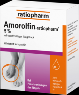AMOROLFIN-ratiopharm 5% wirkstoffhalt.Nagellack 3 ml