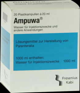 AMPUWA Plastikampullen Injektions-/Infusionslsg. 20X20 ml