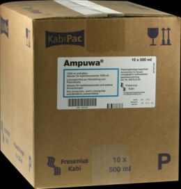 AMPUWA Plastikflasche Injektions-/Infusionslsg. 10X500 ml