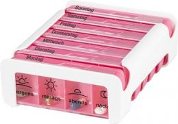 ANABOX Compact 7 Tage Wochendosierer pink/wei 1 St