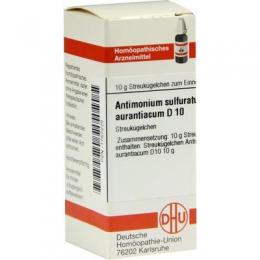 ANTIMONIUM SULFURATUM aurantiacum D 10 Globuli 10 g