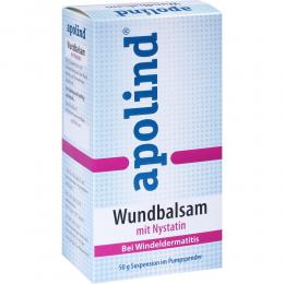 Ein aktuelles Angebot für apolind Wundbalsam mit Nystatin 50 g Suspension Hautpilz & Nagelpilz - jetzt kaufen, Marke apomix PKH Pharmazeutisches Labor GmbH.