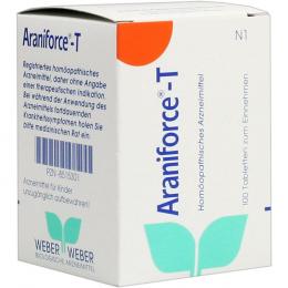Ein aktuelles Angebot für ARANIFORCE T Tabletten 100 St Tabletten Naturheilmittel - jetzt kaufen, Marke Weber & Weber Gmbh.
