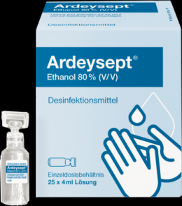 ARDEYSEPT Ethanol 80% V/V Desinfektionsmittel 25X4 ml
