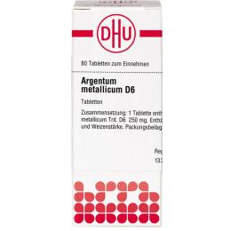ARGENTUM METALLICUM D 6 Tabletten 80 St.