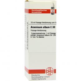 Ein aktuelles Angebot für ARSENICUM ALBUM C 30 Dilution 20 ml Dilution Homöopathische Einzelmittel - jetzt kaufen, Marke DHU-Arzneimittel GmbH & Co. KG.