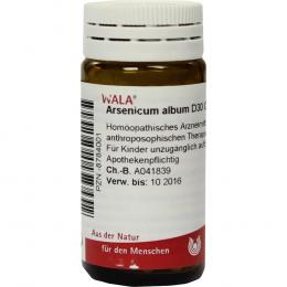 Ein aktuelles Angebot für ARSENICUM ALBUM D 30 Globuli 20 g Globuli Homöopathische Einzelmittel - jetzt kaufen, Marke WALA Heilmittel GmbH.