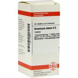 ARSENICUM ALBUM D 6 Tabletten 80 St Tabletten