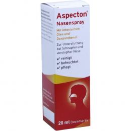 Ein aktuelles Angebot für ASPECTON Nasenspray entspricht 1,5% Kochsalz-Lsg. 20 ml Nasenspray Schnupfen - jetzt kaufen, Marke Hermes Arzneimittel GmbH.