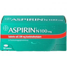 ASPIRIN N 100 mg Tabletten 98 St.