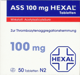 ASS 100 HEXAL Tabletten 50 St