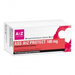 Ein aktuelles Angebot für ASS AbZ PROTECT 100 mg magensaftresistente Tabl 50 St Tabletten magensaftresistent Blutverdünnung - jetzt kaufen, Marke AbZ-Pharma GmbH.