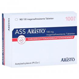 ASS Aristo 100 mg magensaftresistente Tabletten 100 St Tabletten magensaftresistent