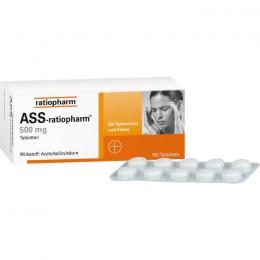 ASS-ratiopharm 500 mg Tabletten 100 St.