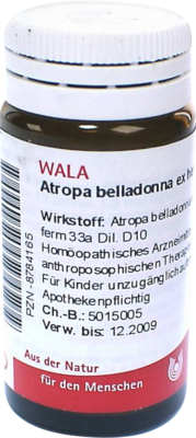 ATROPA belladonna ex Herba D 10 Globuli 20 g