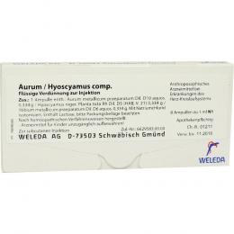 AURUM/HYOSCYAMUS comp.Ampullen 8 X 1 ml Ampullen